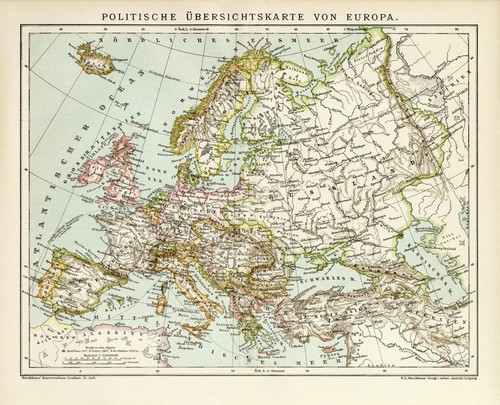 Europa mappa storica - europa,