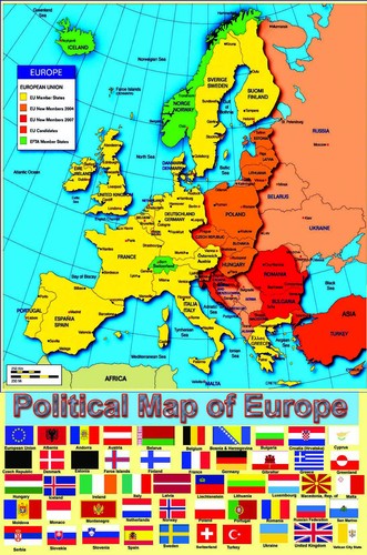 Mappa politica dell - politica, dell'europa